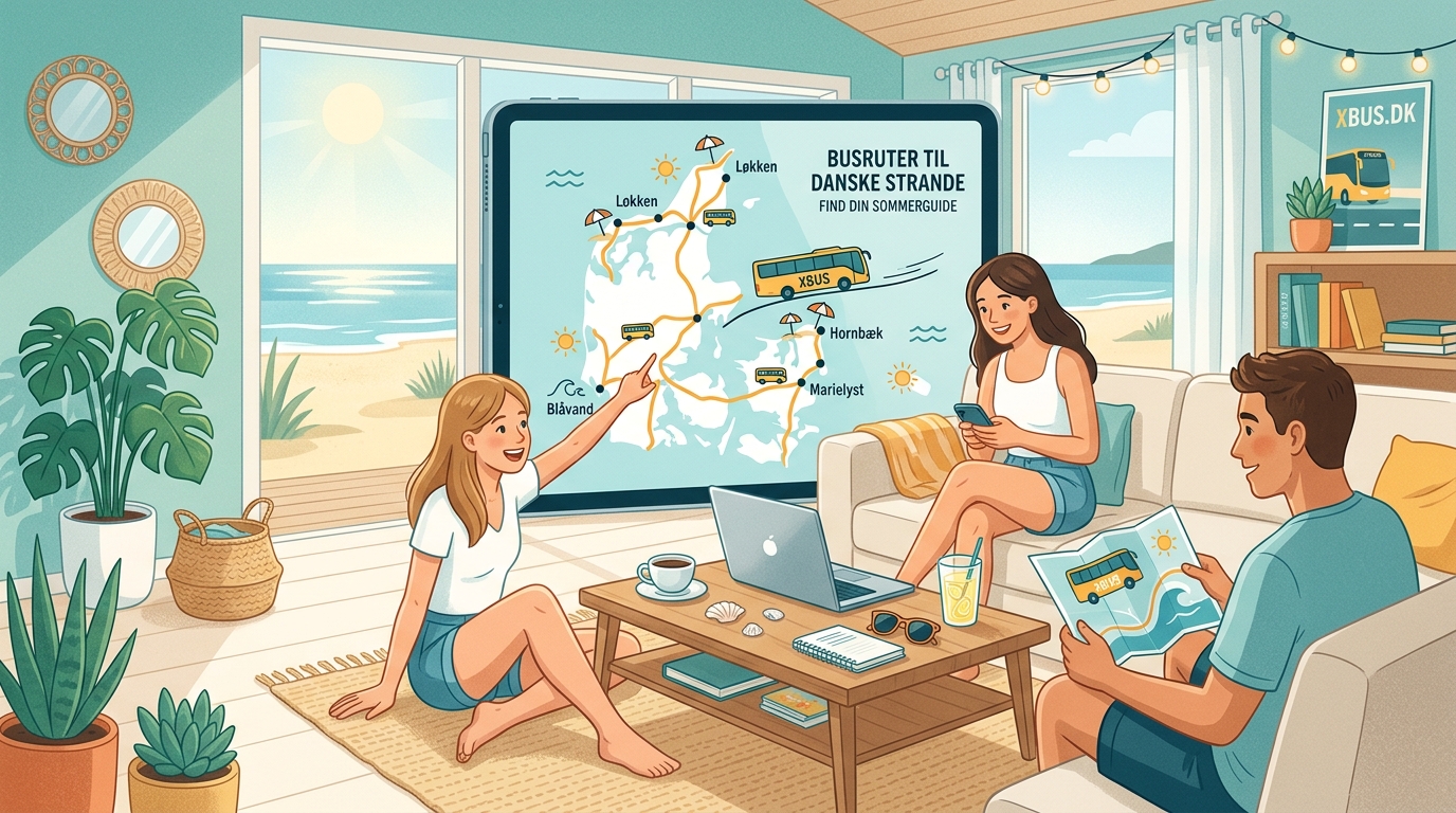 Busruter til danske strande: Din ultimative sommerguide - Illustration 2
