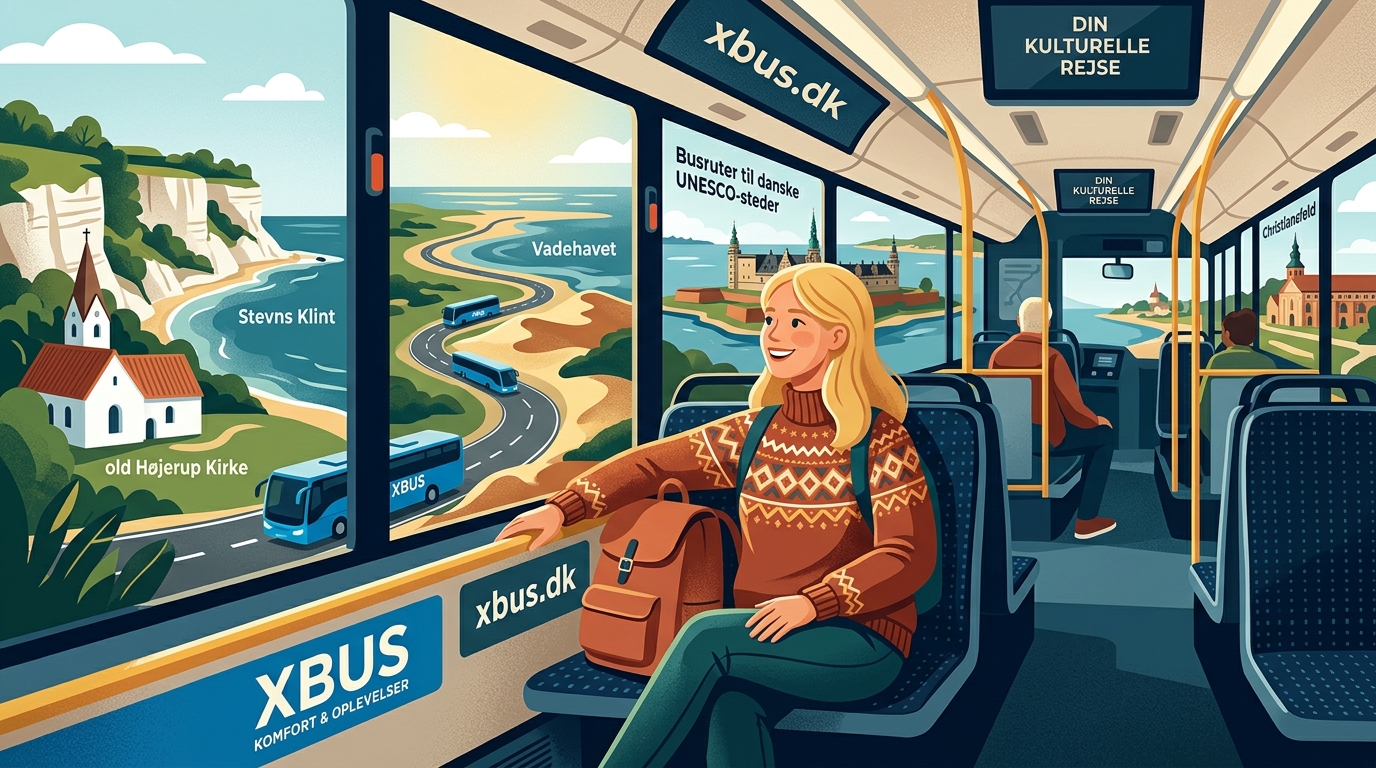 Busruter til danske UNESCO-steder: Kulturel rundrejse uden bil - Illustration 1