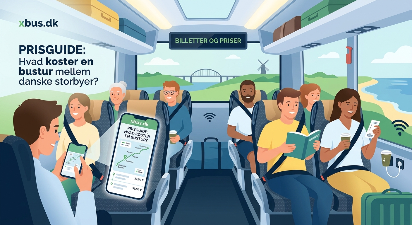 Prisguide: Hvad koster en bustur mellem danske storbyer? - Illustration 1