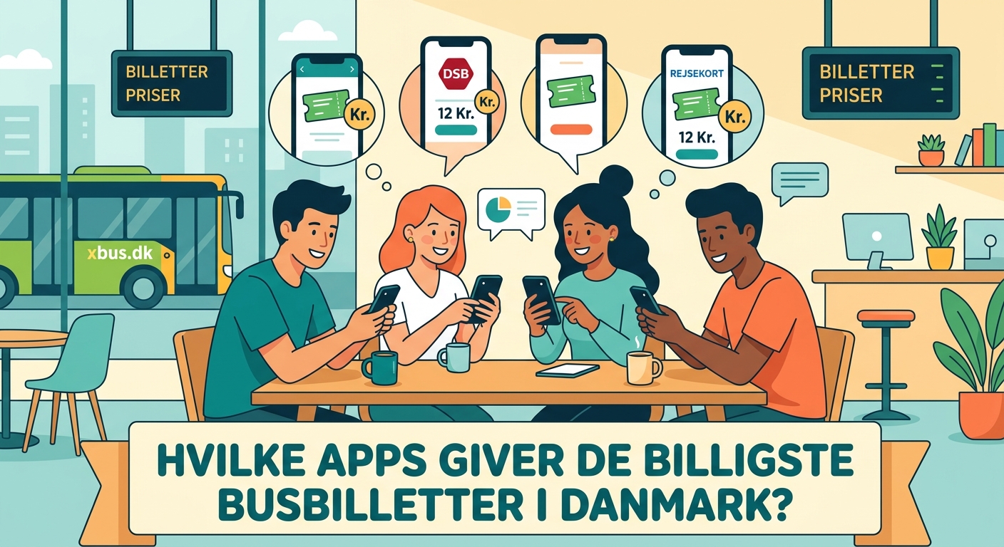 Hvilke apps giver de billigste busbilletter i Danmark? - Illustration 1