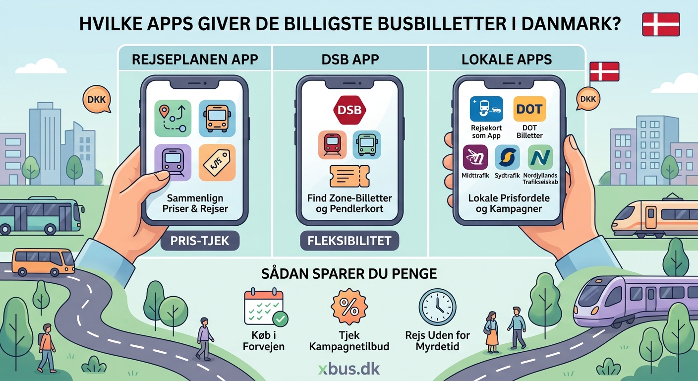 Hvilke apps giver de billigste busbilletter i Danmark? - Illustration 2