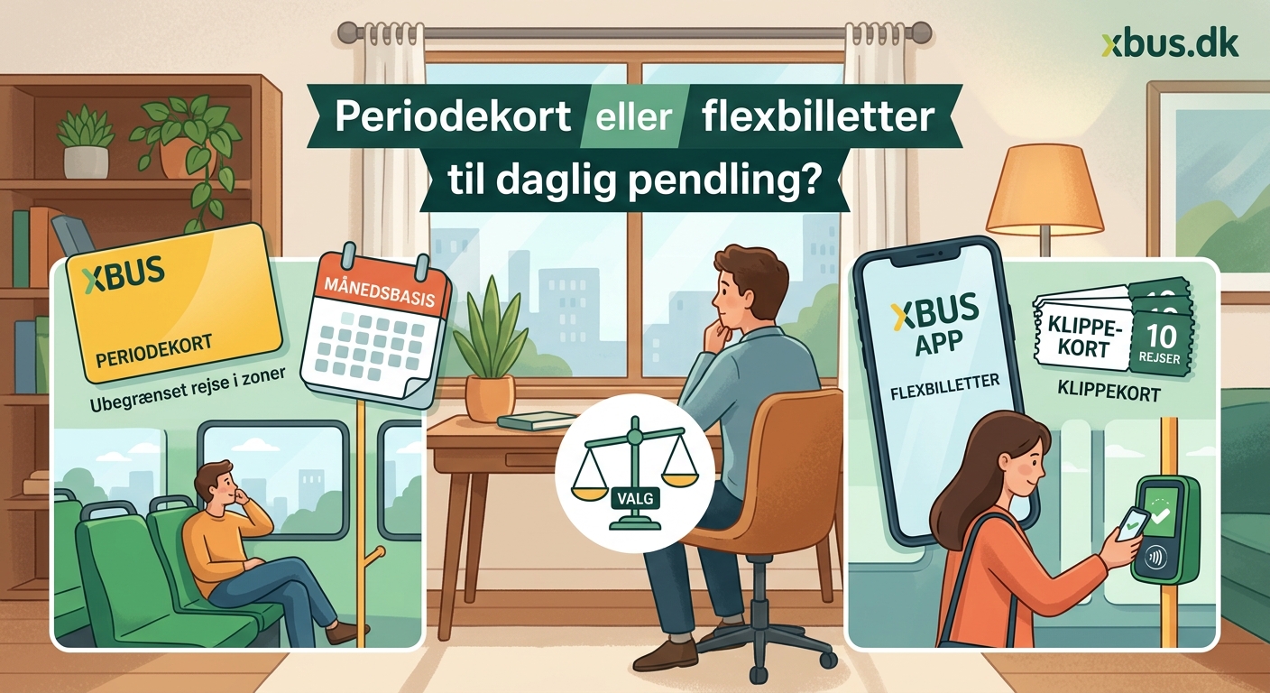 Periodekort eller flexbilletter til daglig pendling? - Illustration 1