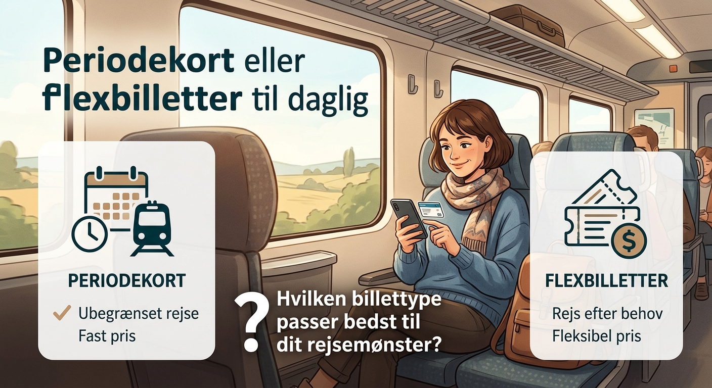 Periodekort eller flexbilletter til daglig pendling? - Illustration 2