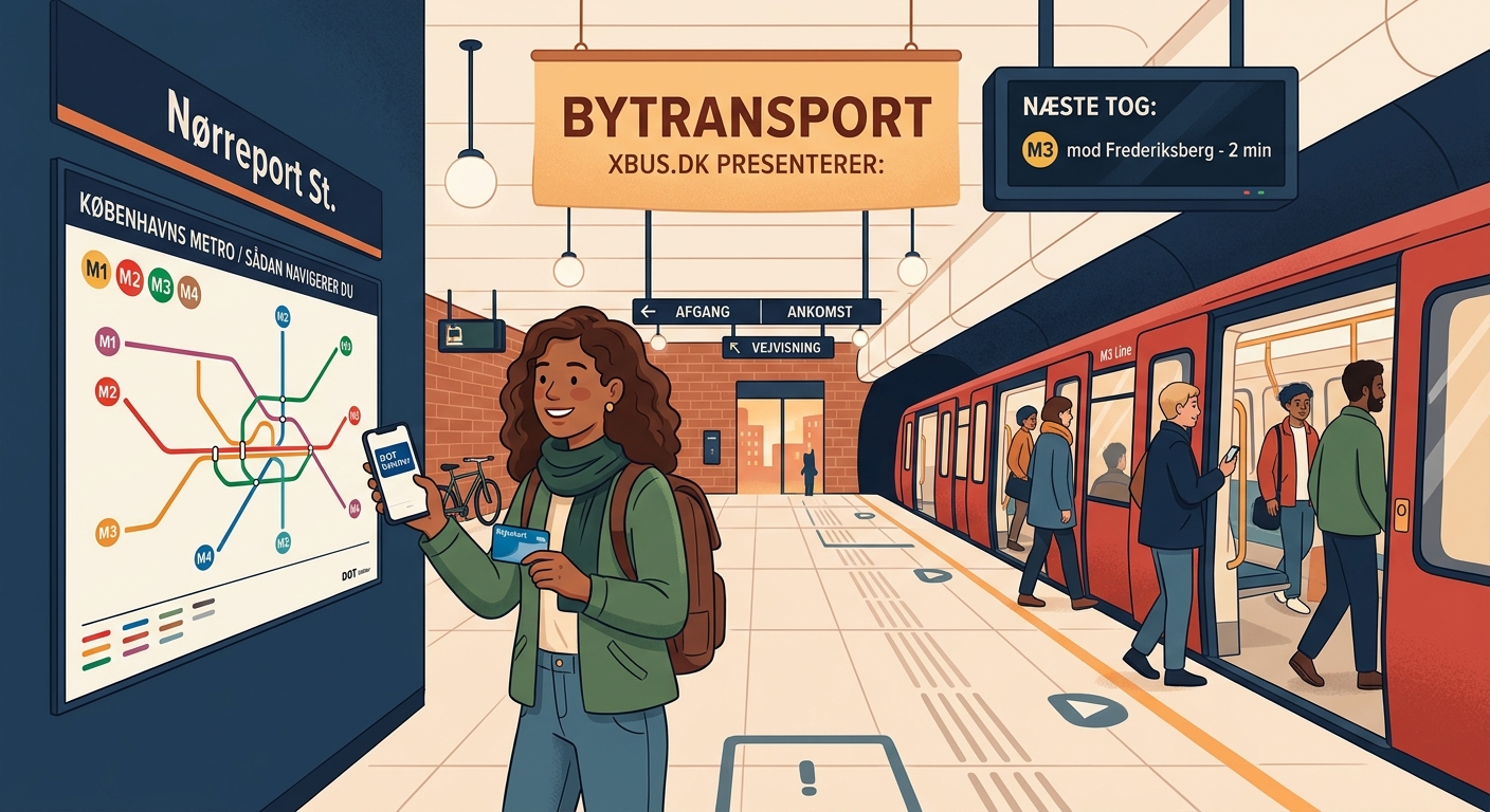Sådan navigerer du Københavns metro som førstegangsgæst - Illustration 1