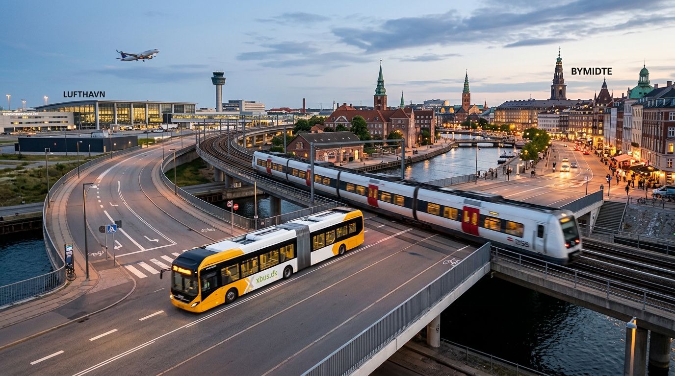 Fra lufthavn til bymidte: Hurtigste offentlige transportmuligheder