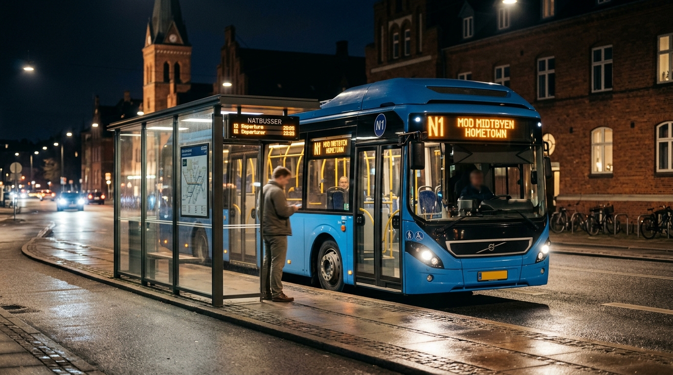 Guide til Natbusser: Sådan Kommer Du Hjem Efter Midnat