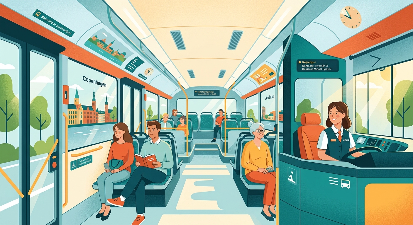 Rejsetider i Danmark: Hvornår Er Busserne Mindst Fyldte? — image 1