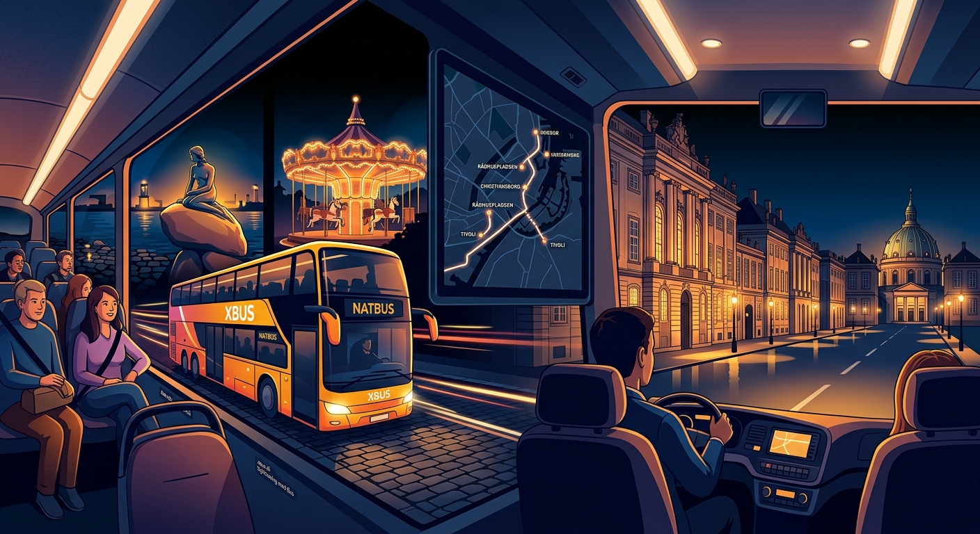 Natbussightseeing: Københavns belyste monumenter efter mørkets frembrud — image 1