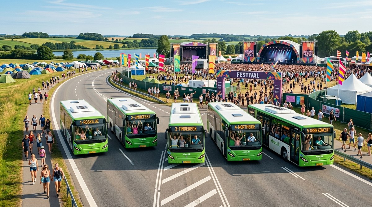 5 busruter, der fører dig til Danmarks bedste festivaler